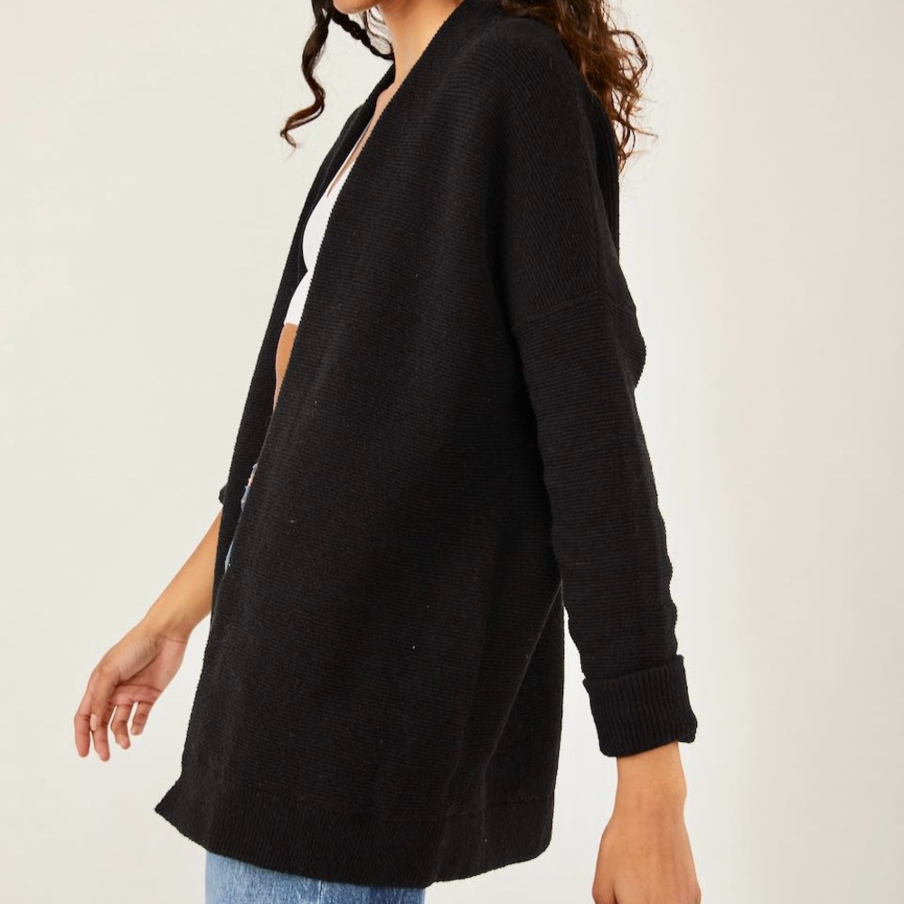 Free People Black Cardigan Sweater